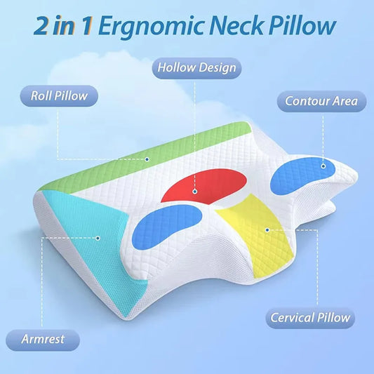 𝐄𝐫𝐠𝐨𝐧𝐨𝐦𝐢𝐜 𝐡𝐨𝐫𝐧 𝐩𝐢𝐥𝐥𝐨𝐰 𝐟𝐨𝐫 𝐧𝐞𝐜𝐤 𝐩𝐫𝐨𝐭𝐞𝐜𝐭𝐢𝐨𝐧 𝐚𝐧𝐝 𝐩𝐫𝐞𝐬𝐬𝐮𝐫𝐞 𝐫𝐞𝐥𝐢𝐞𝐟 𝐰𝐢𝐭𝐡 𝐦𝐞𝐦𝐨𝐫𝐲 𝐞𝐟𝐟𝐞𝐜𝐭