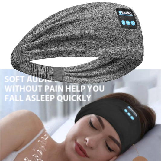 Bluetooth Headphones for bedroom. Elasticized wireless headphones with music.